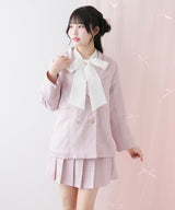 【新春セール】ジャケット&プリーツミニスカパンセットアップ