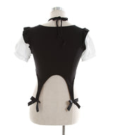 メイド風バスト盛り半袖カットソー【大きいサイズ有】