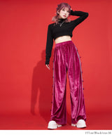 【メール便】選べるタイプハイネッククロップド丈長袖カットソートップス【大きいサイズ有】