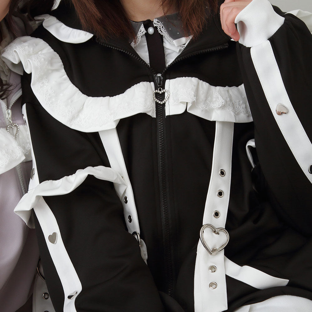 ジャージフリルパーカーワンピース – レディースファッション通販の夢