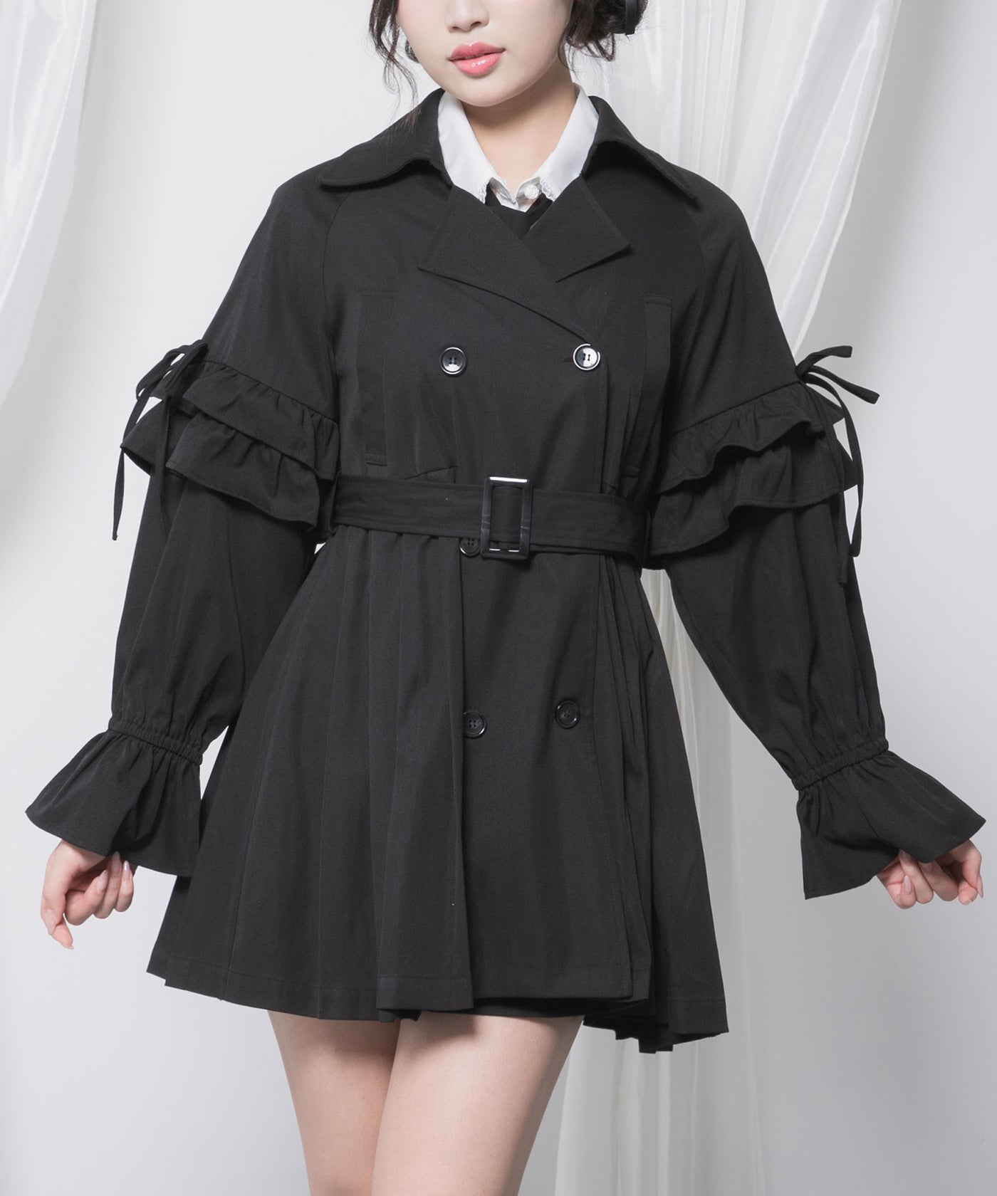 バックプリーツショートトレンチコート – レディースファッション通販