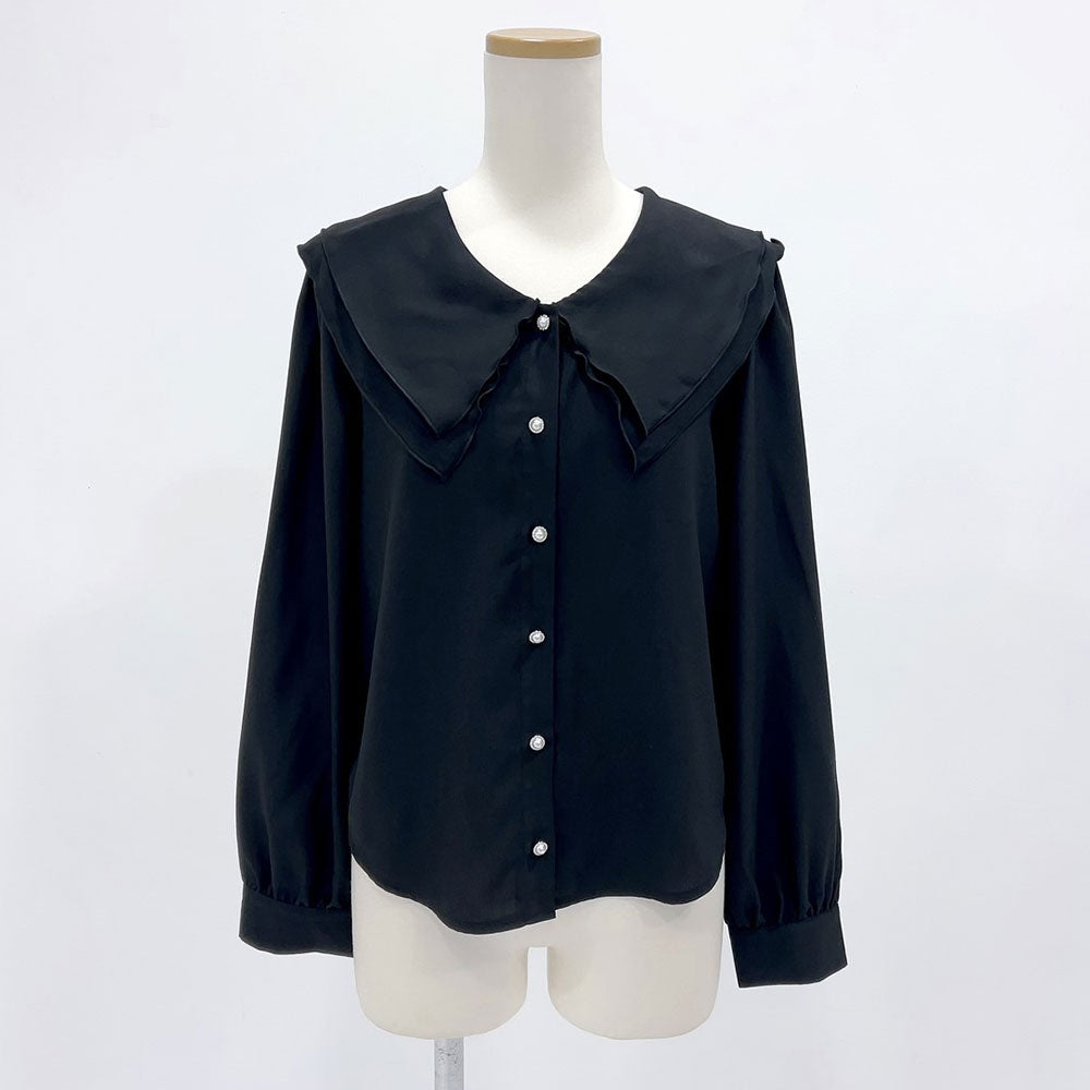 riko リコ  ビッグカラーブラウス Big collar blouse | RIKO