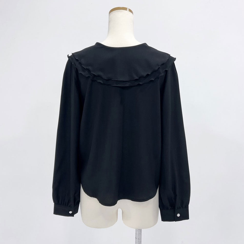 2Wayビッグカラーブラウス 2way Big Collar Blouse | FICTIO