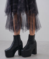 チェック柄・迷彩柄・レオパード柄チュールイレヘムスカート