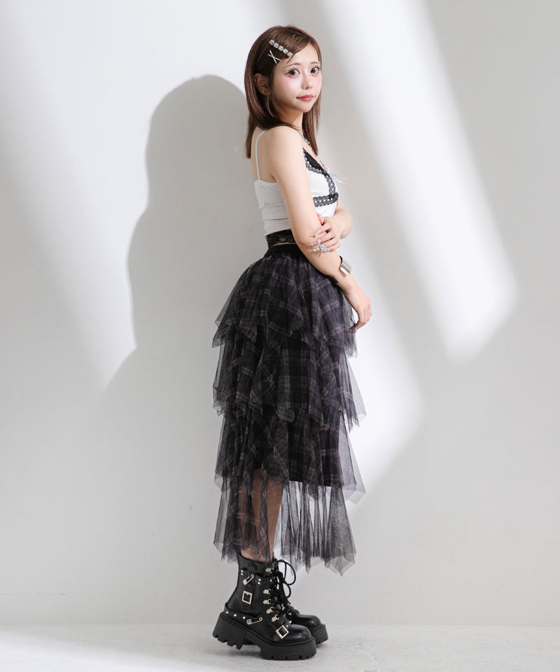 感謝祭セール対象】チェック柄・迷彩柄・レオパード柄チュールイレヘム