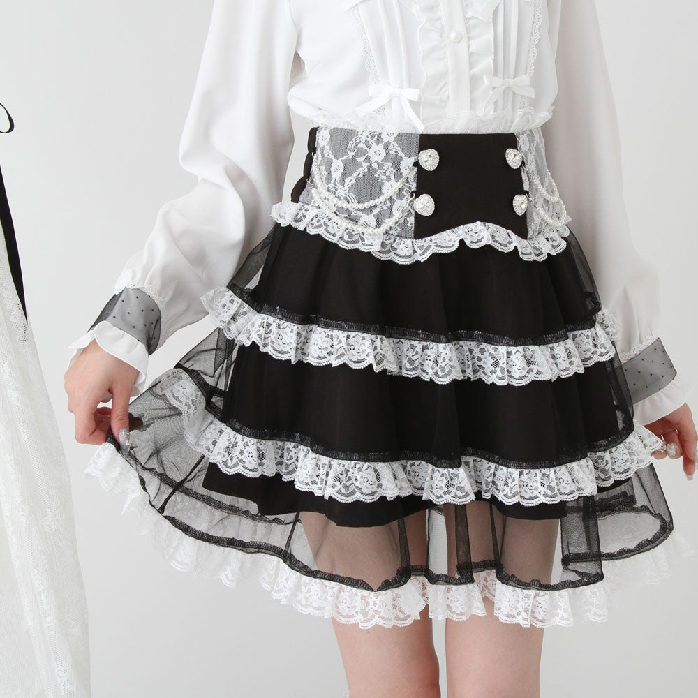 MARS好きな方に 夢展望 姫ギャル フリルスカート Amazon.co.jp: [ディアマイラブ] 地雷系 服 スカート ハート