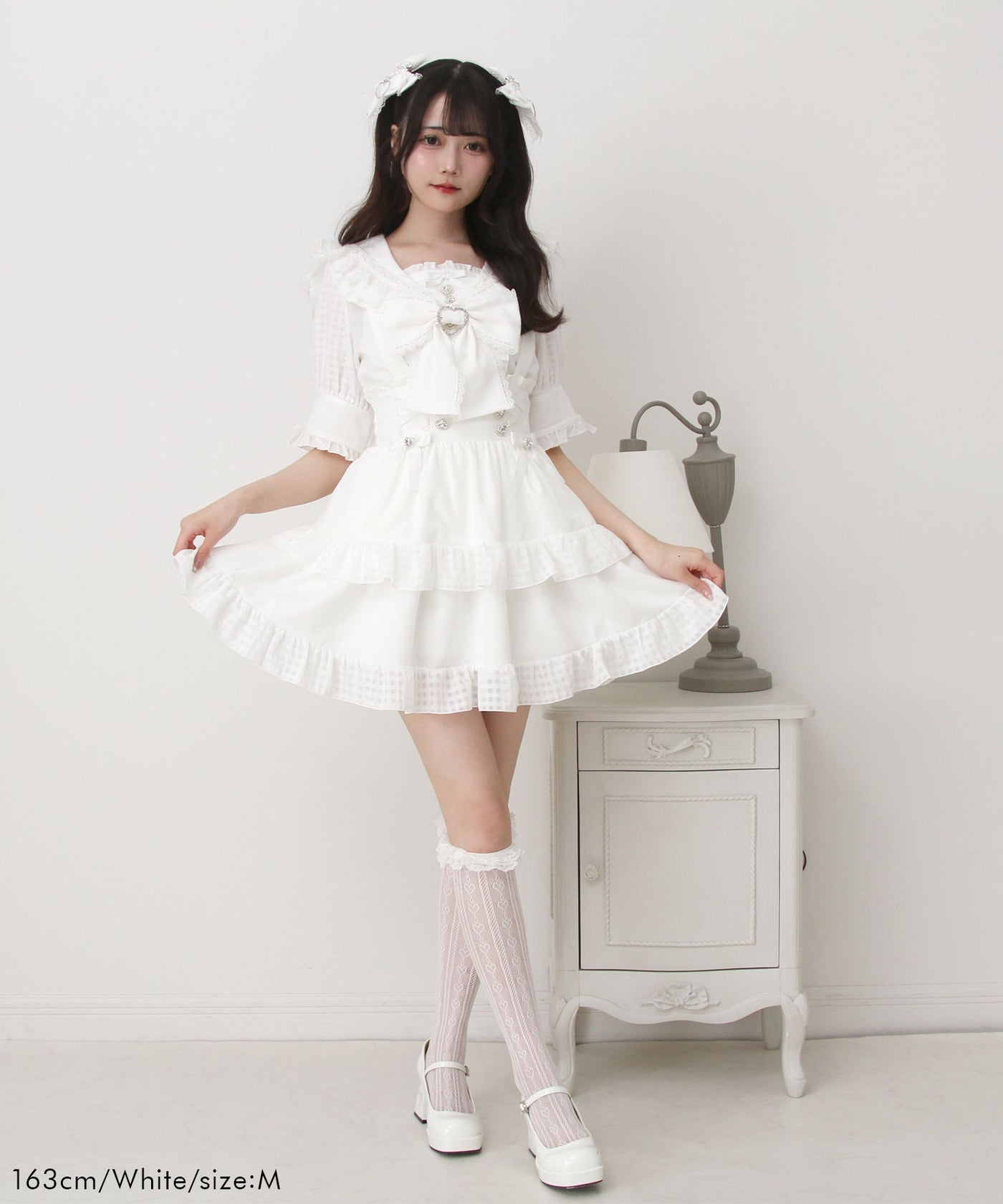 pium リボンサス付きギンガムドールフリルスカート pium リボンサス付き ギンガムドール フリル スカート
