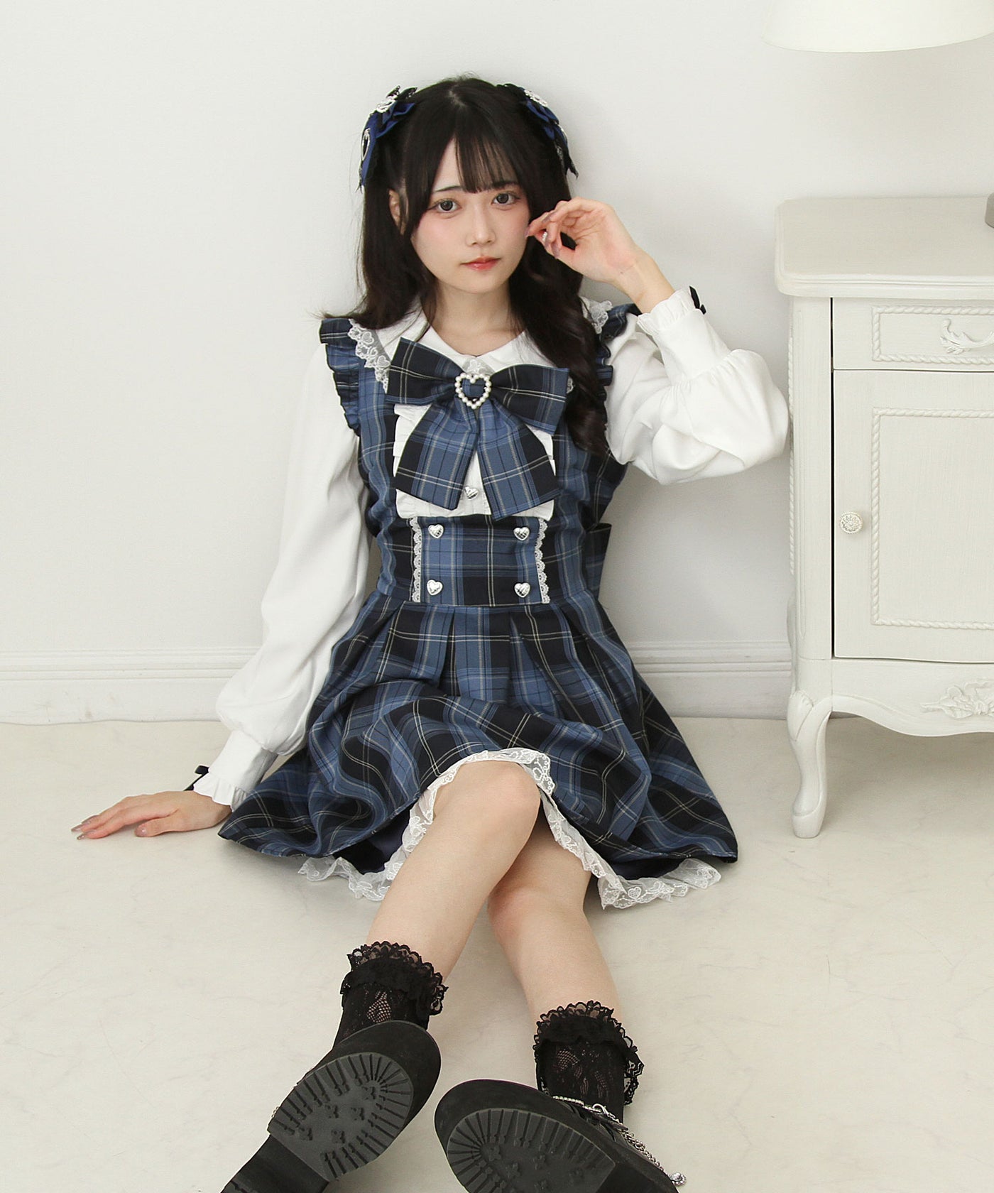 DearMyLoveドッキング風フリルハートリボンワンピース 535519-11_1400x.jpg?v=1754637737