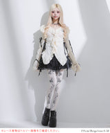 レースアップリボンサブカルフルフリシャツブラウス