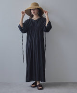 【7/10 10:59まで限定価格】前後2wayドロストシャーリングロングワンピース