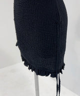【記念セール9/3　11時まで】オープンリボンドロストシャーリングワンピース