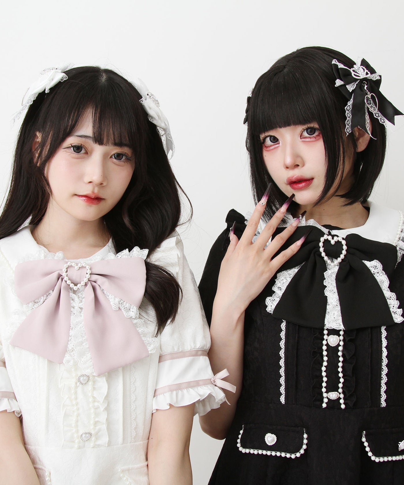 Dear my love whip キラハートビジューレースフリルセットアップ キラキラハートビジューレース重ねフリルセットアップ