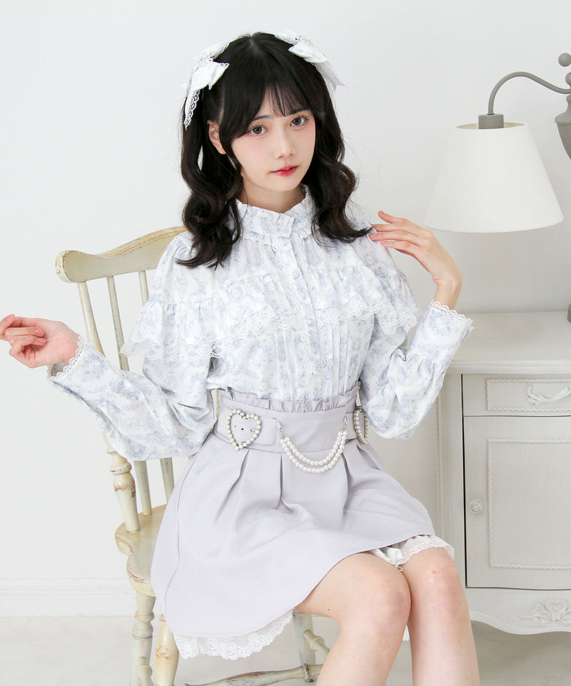 トワルドジュイボウタイフリルリボンブラウス – レディース