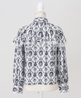 【予約　12/19発送】トワルドジュイボウタイフリルリボンブラウス