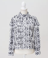 【予約　12/19発送】トワルドジュイボウタイフリルリボンブラウス