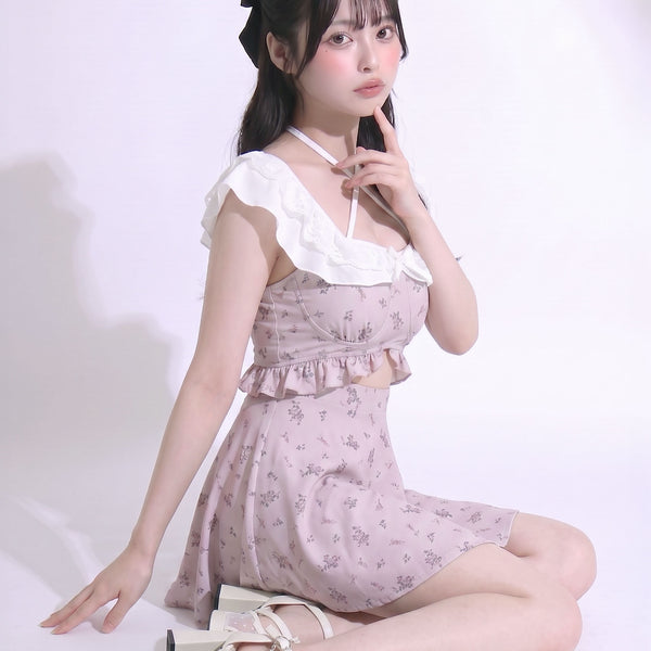 夢展望 ホルターキャミ2WAYハートドット水着 ディアマイラブ ディアマイラブ（DearMyLove)水着｜かわいいレディースファッション