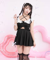 【予約　5/30発送】〈早割 5/27 10：59まで〉ロマンティックレースフリルマルチウェイ水着