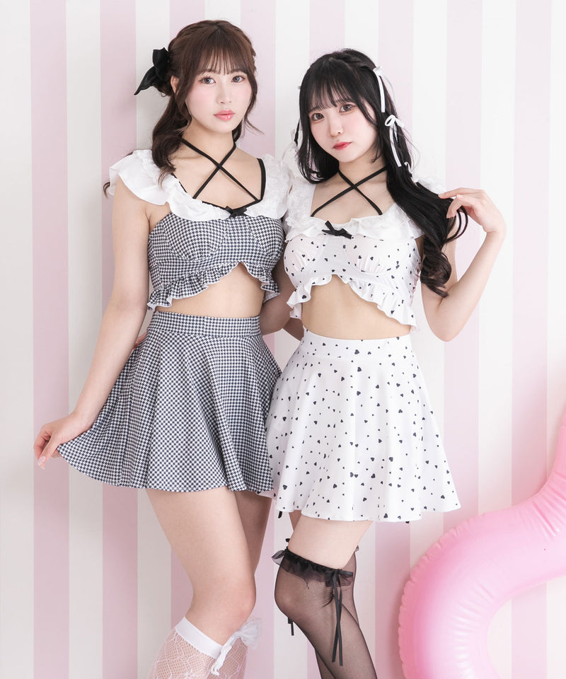 【予約　5/30発送】〈早割 5/27 10：59まで〉ロマンティックレースフリルマルチウェイ水着
