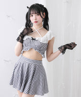 【予約　5/30発送】〈早割 5/27 10：59まで〉ロマンティックレースフリルマルチウェイ水着