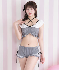 ロマンティックレースフリルマルチウェイ水着