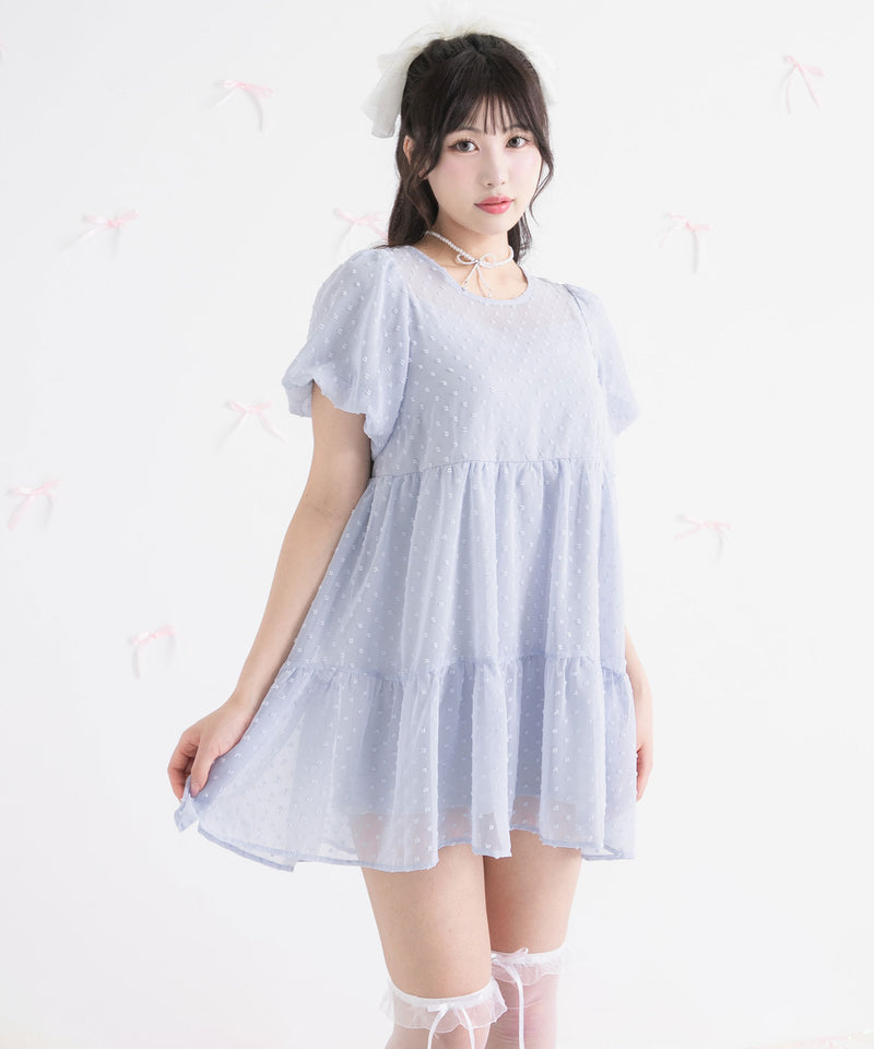 シアードットチュニックワンピース セール】シアードットチュニックワンピース（ワンピース）｜A