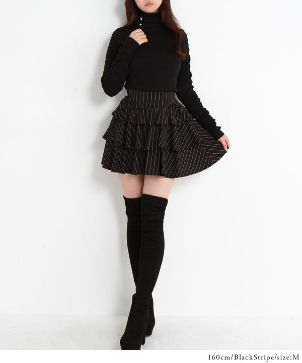 3段ティアードミニスカパン【大きいサイズ有】