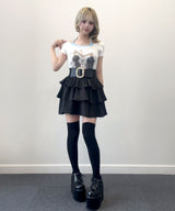3段ティアードミニスカパン【大きいサイズ有】