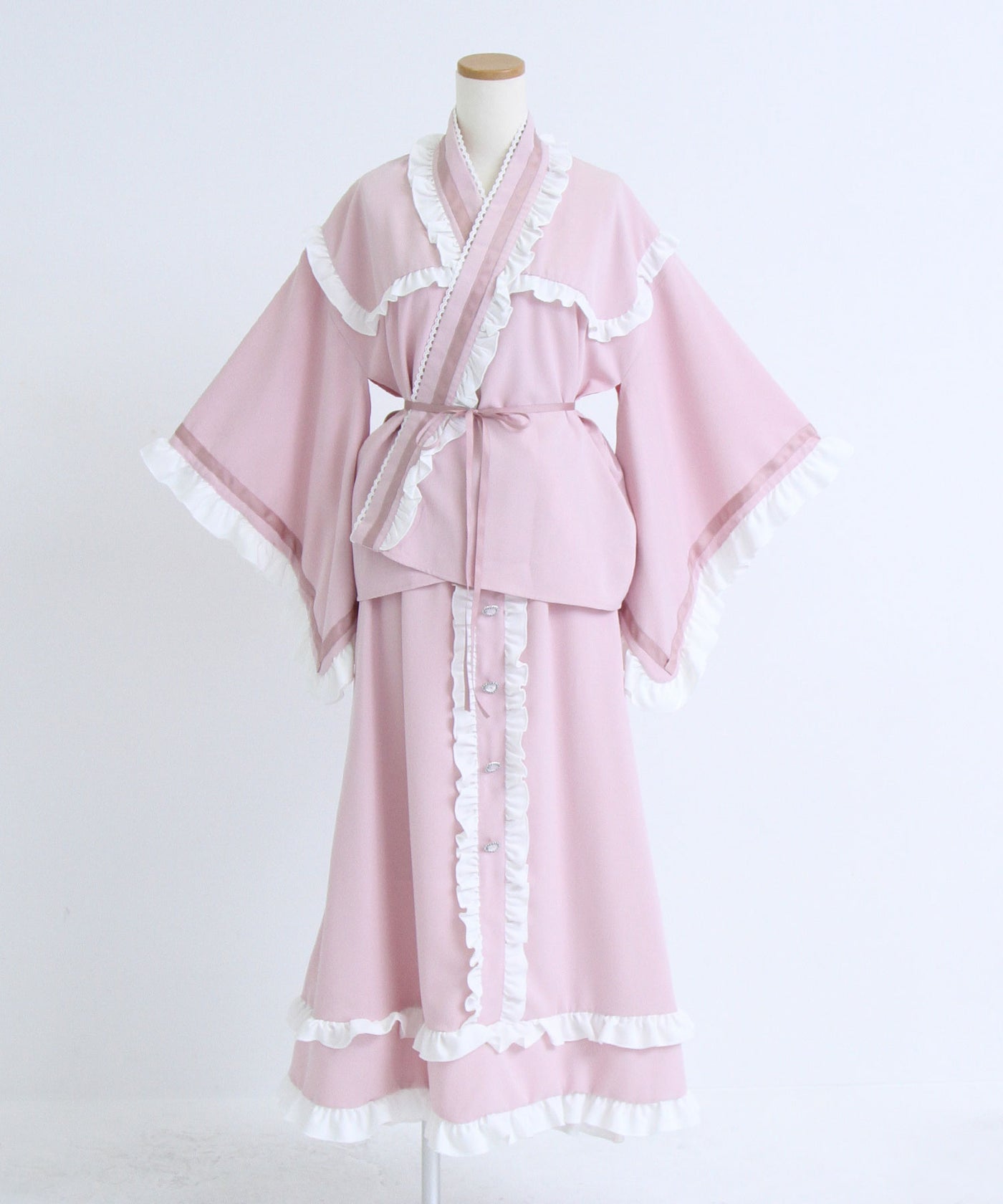 まとめ買い対象】フリルリボンティアード浴衣 – レディース