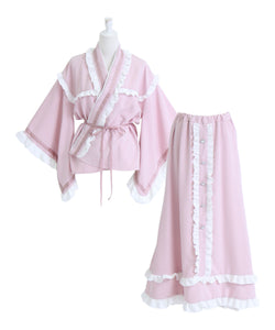 フリルリボンティアード浴衣