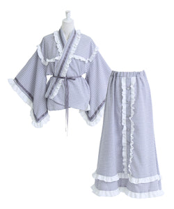 フリルリボンティアード浴衣