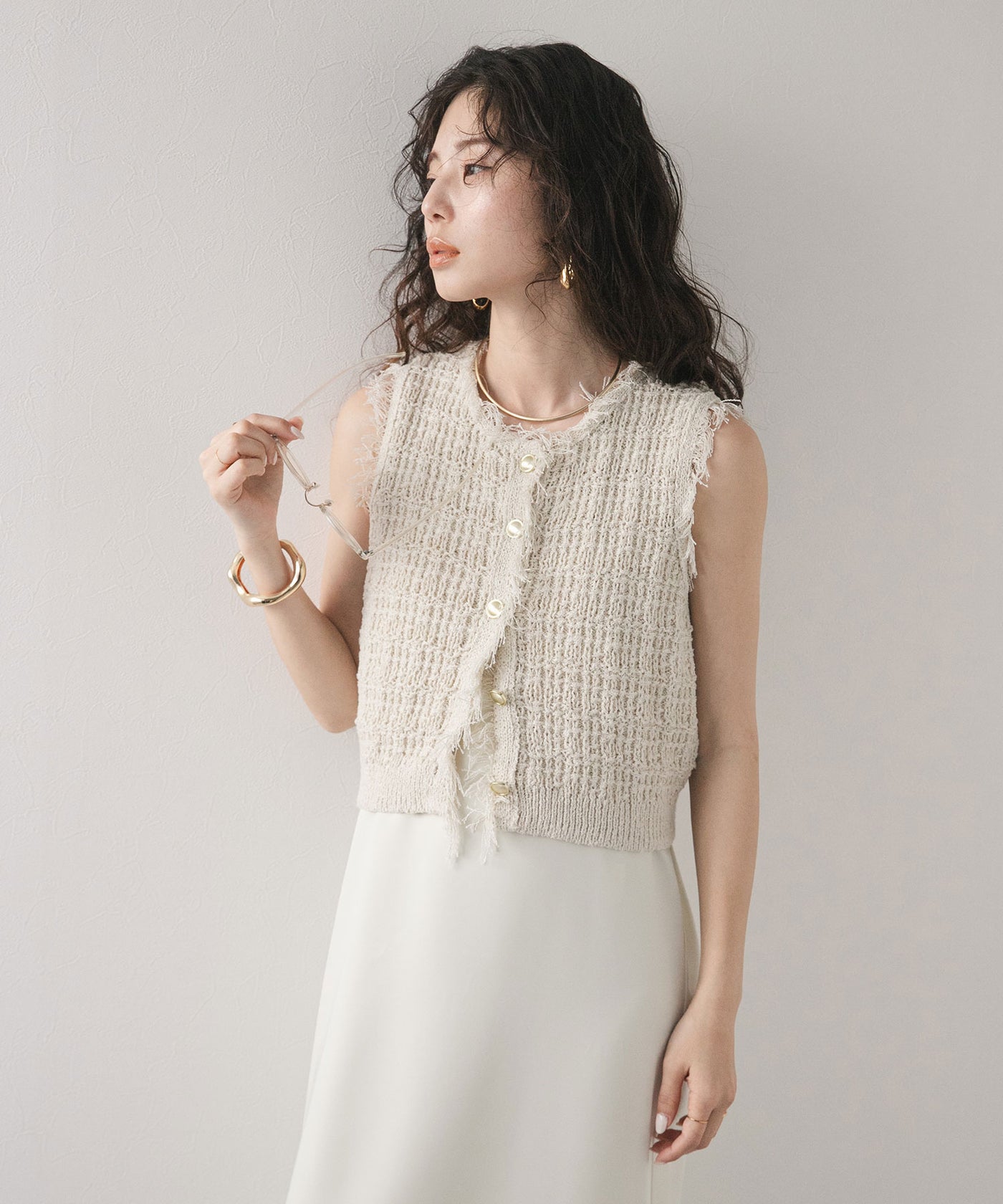 ツイード編みベスト – レディースファッション通販の夢展望【公式】