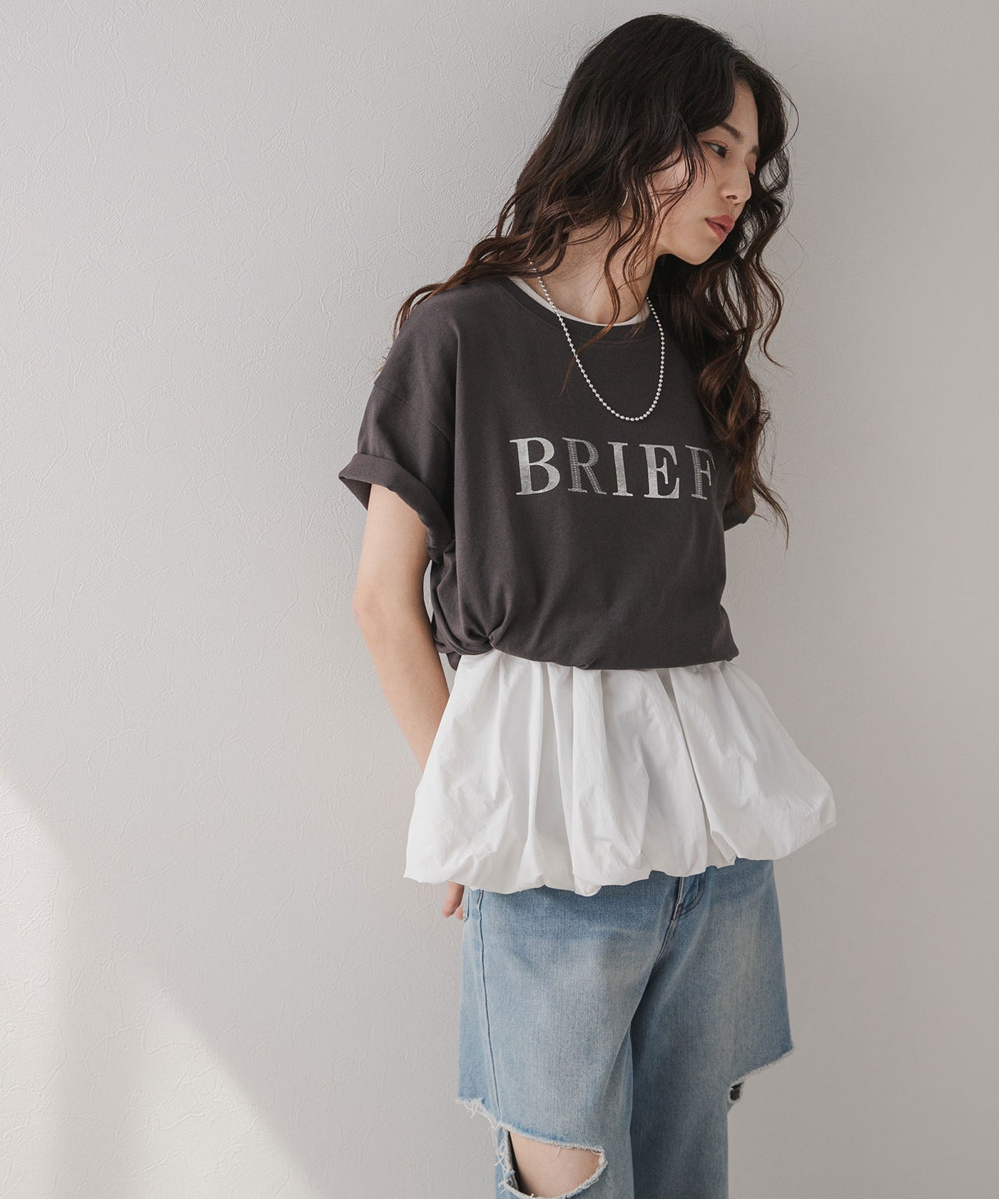 プリント刺繍ロゴTシャツ – レディースファッション通販の夢展望【公式】