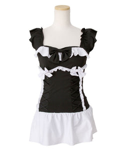 レースアップリボン水着