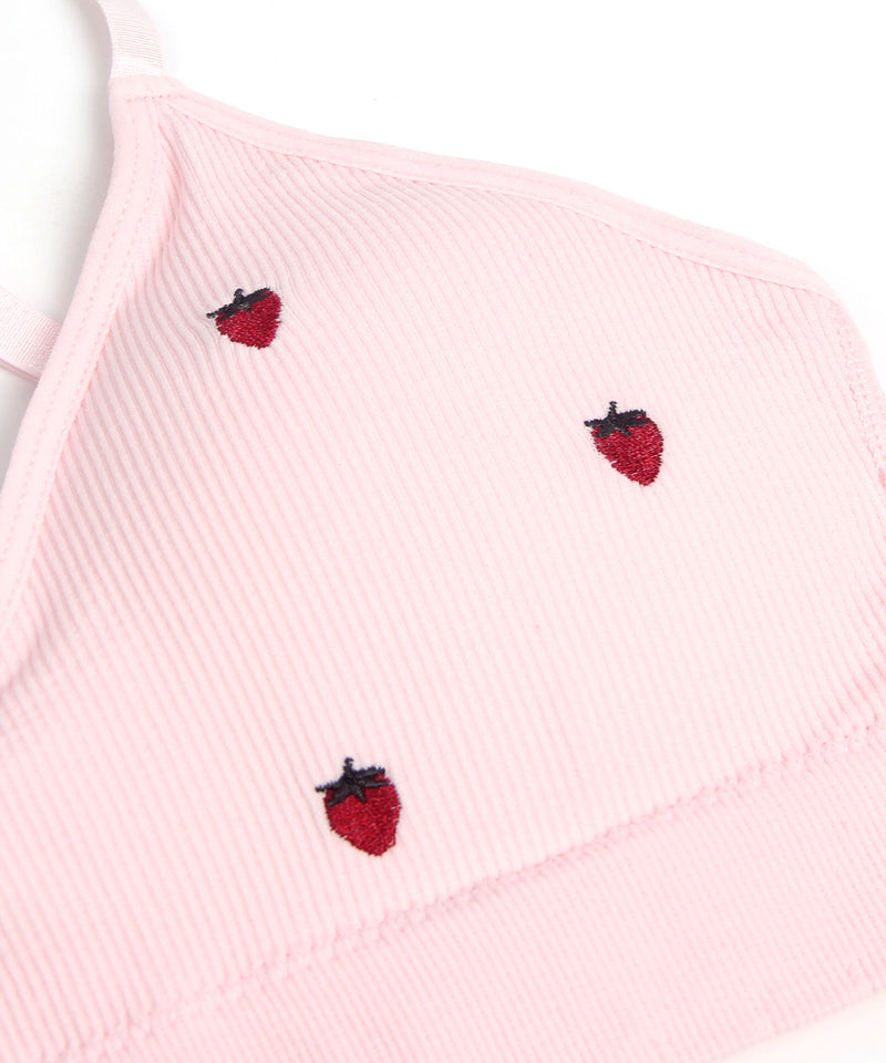 535606 いちご刺繍シームレスブラ×パンツ2点セット【パット入り】【大きいサイズ有】 – レディースファッション通販の夢展望【公式】