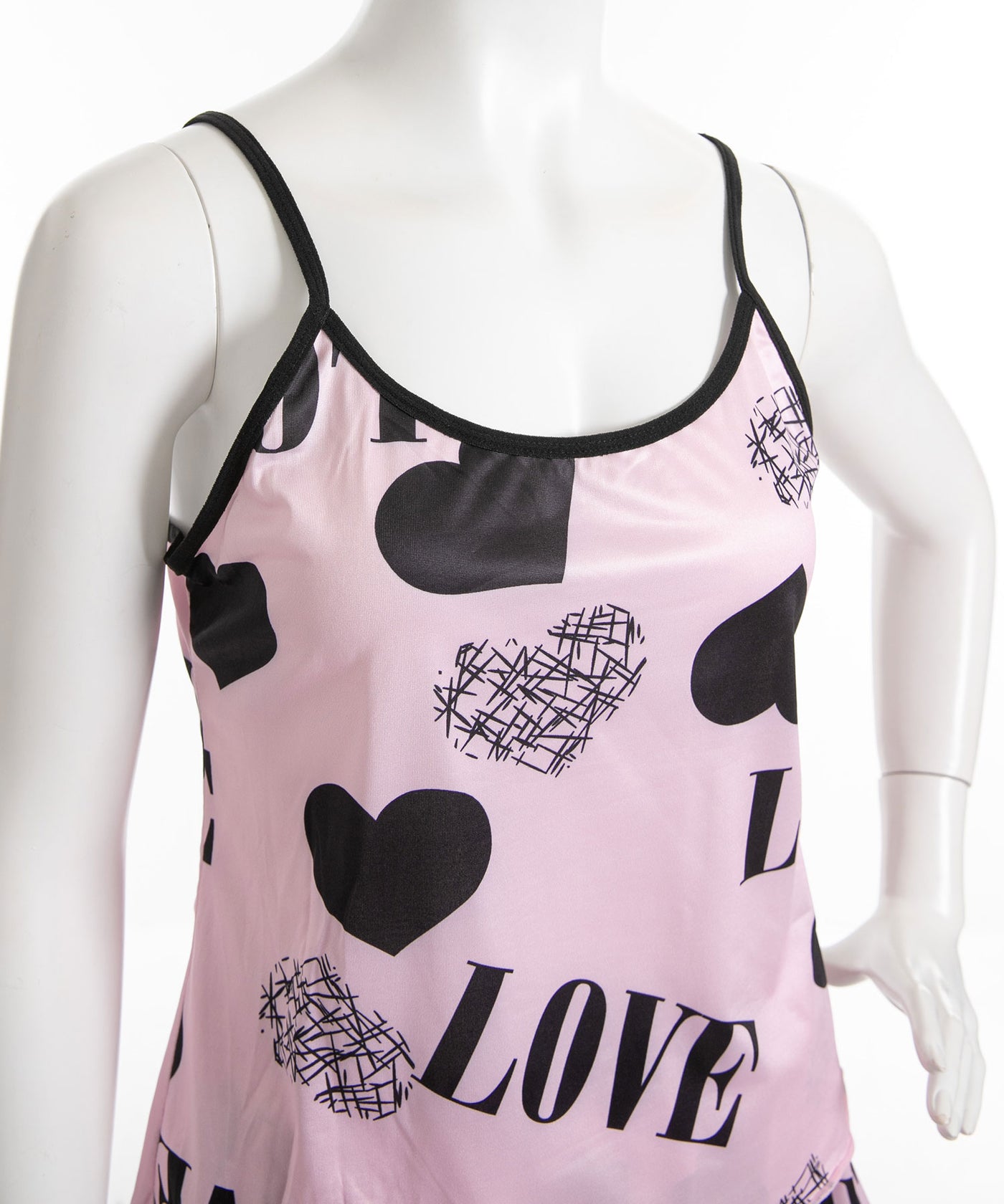 LOVEorレオパード柄キャミ×ショーパンルームウェアセット【大きい