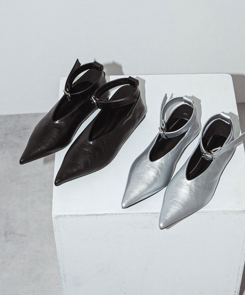 【最上もが着用】Vカットポインテッド2wayパンプス