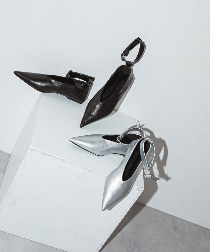 【最上もが着用】Vカットポインテッド2wayパンプス