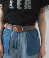 ノンホールレザーベルト