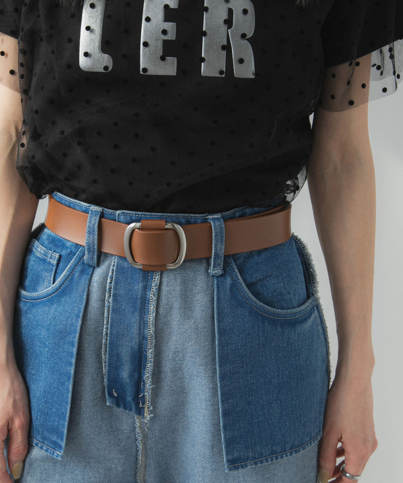 ノンホールレザーベルト