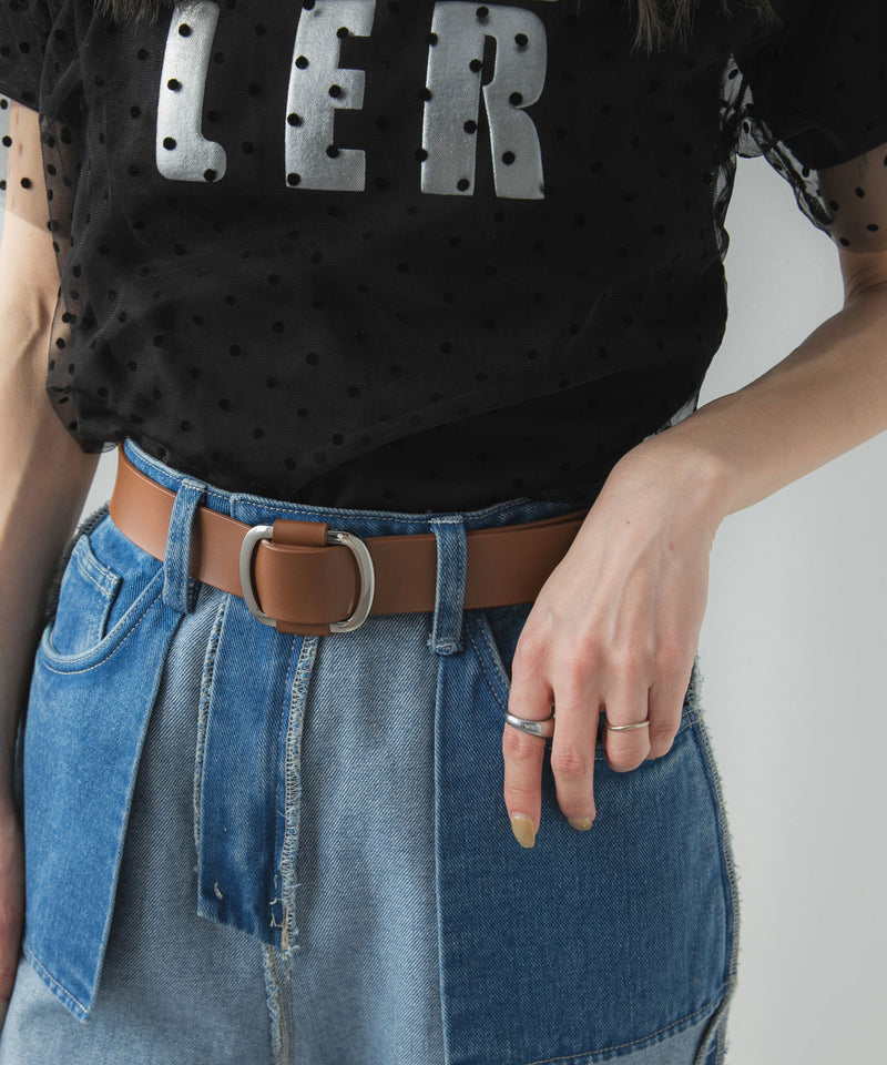 ノンホールレザーベルト