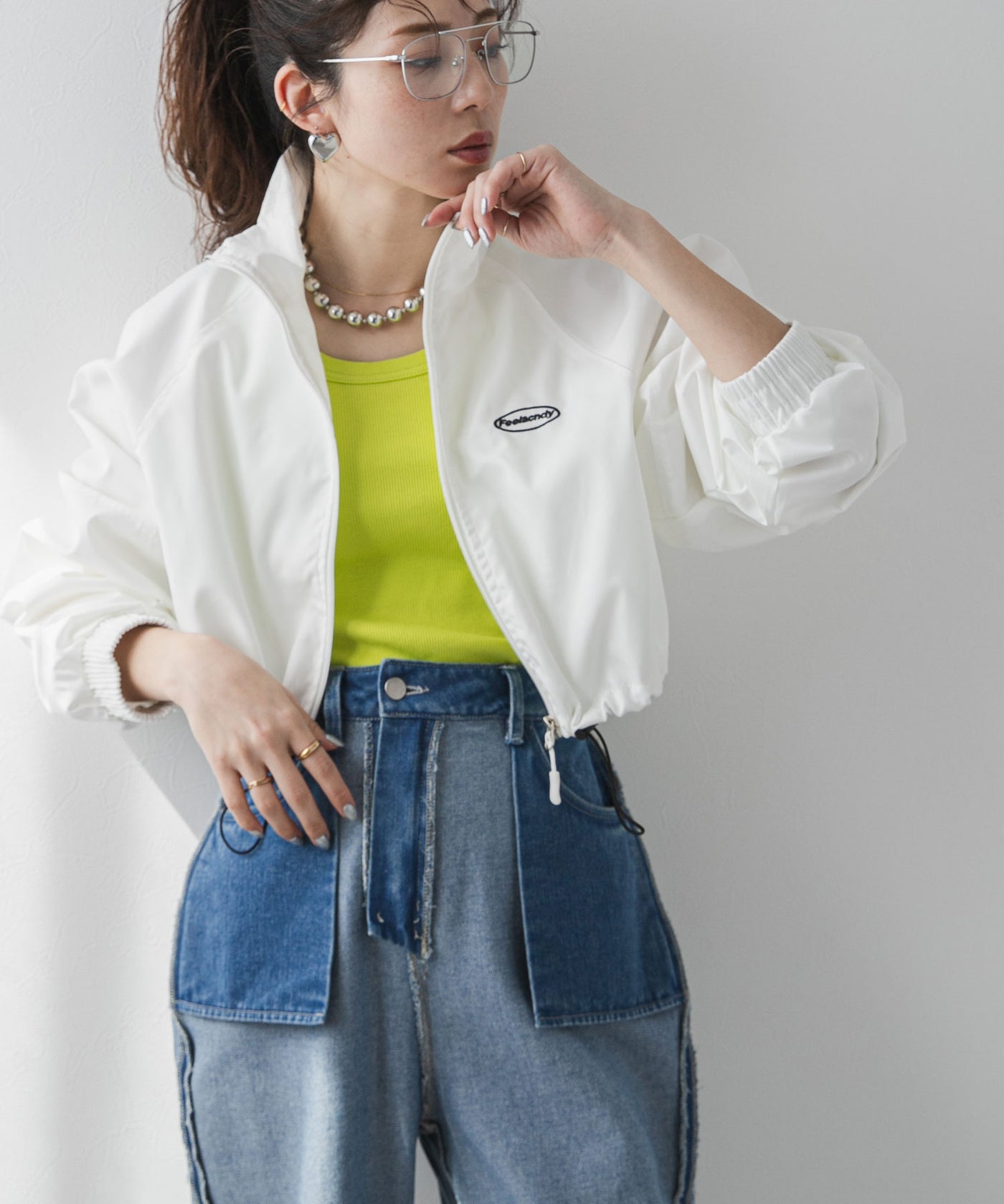 スポーツナイロンショートブルゾン – レディースファッション通販の夢