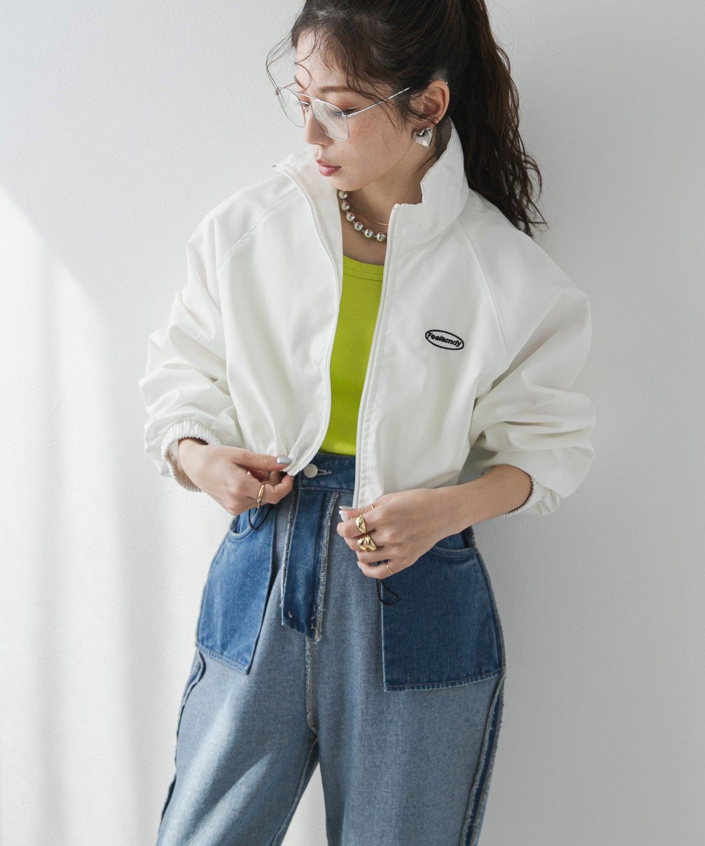 スポーツナイロンショートブルゾン – レディースファッション通販の夢