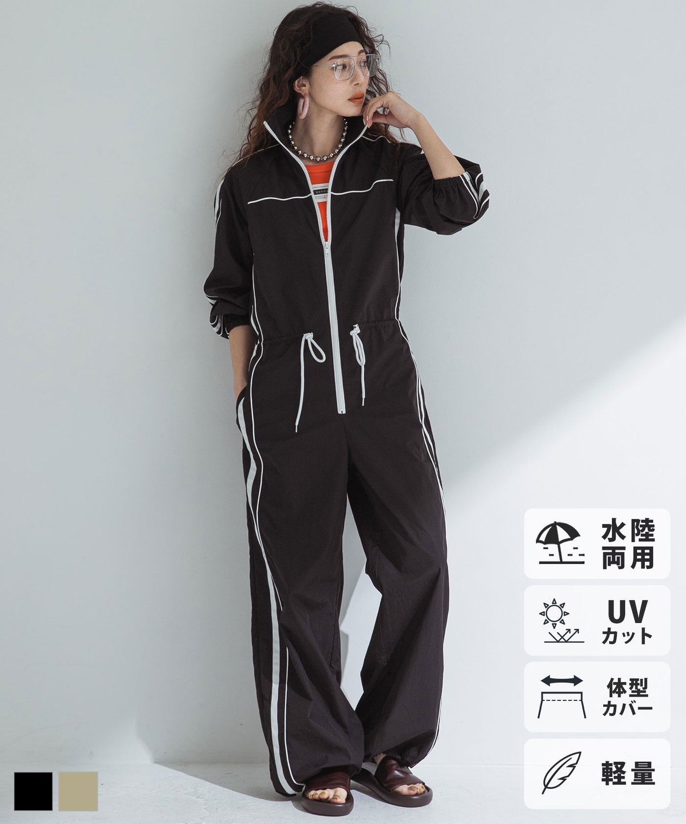 ラッシュガードオールインワン(撥水加工) – レディースファッション