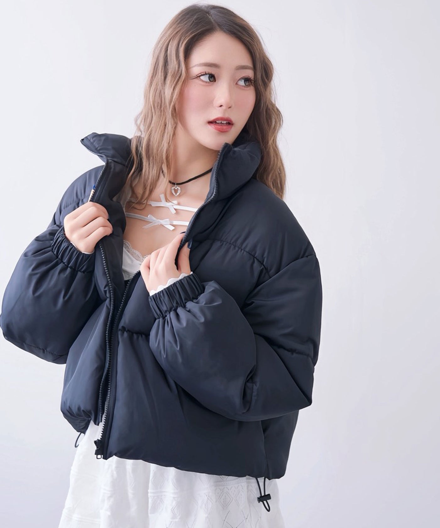 中綿ショート丈ダウンジャケット【コート】 – レディースファッション