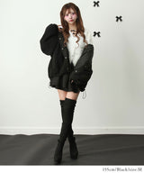 ボアスタンドブルゾン【ジャケット】【コート】