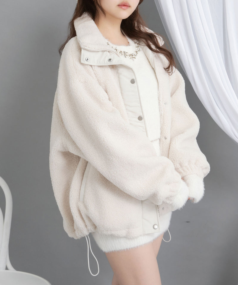 ボアスタンドブルゾン【ジャケット】【コート】