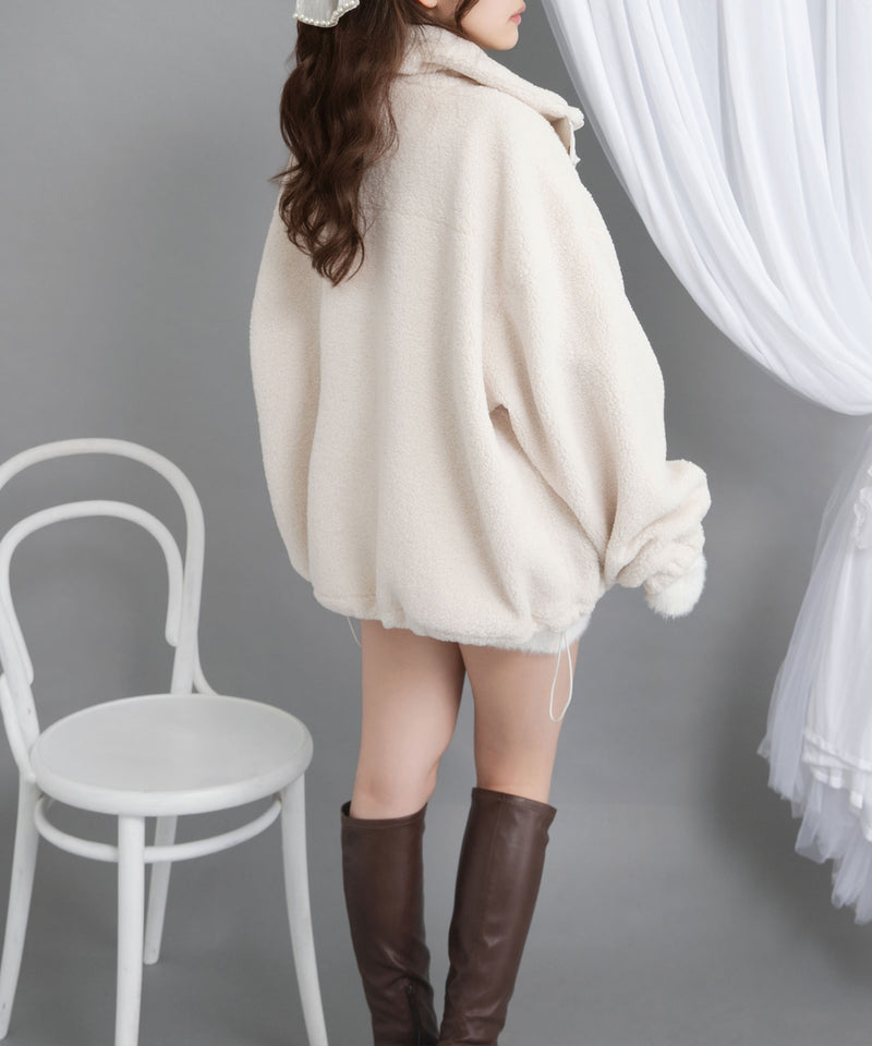 ボアスタンドブルゾン【ジャケット】【コート】