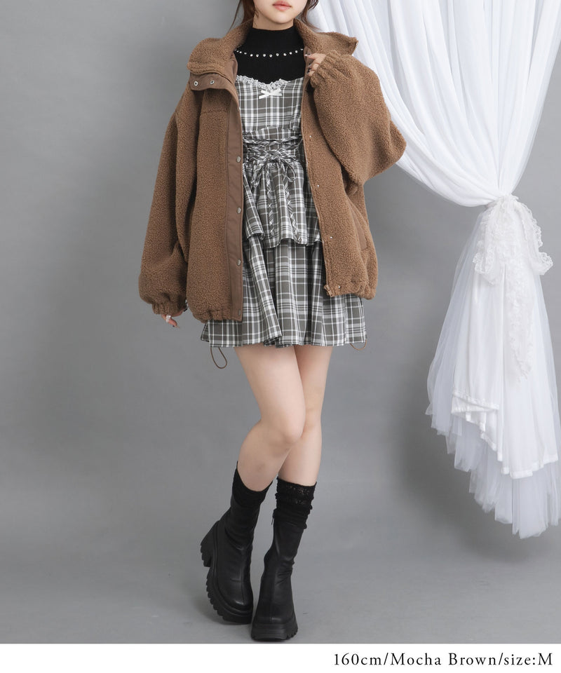 ボアスタンドブルゾン【ジャケット】【コート】