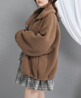 ボアスタンドブルゾン【ジャケット】【コート】