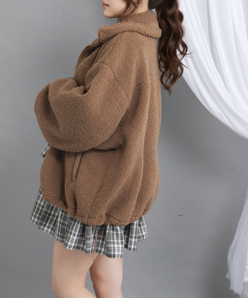 ボアスタンドブルゾン【ジャケット】【コート】